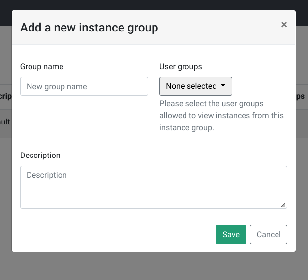 Add instance group