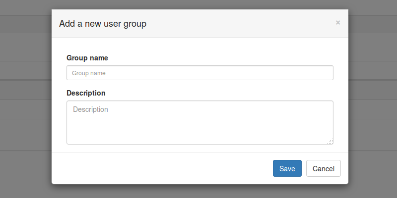 Add user group